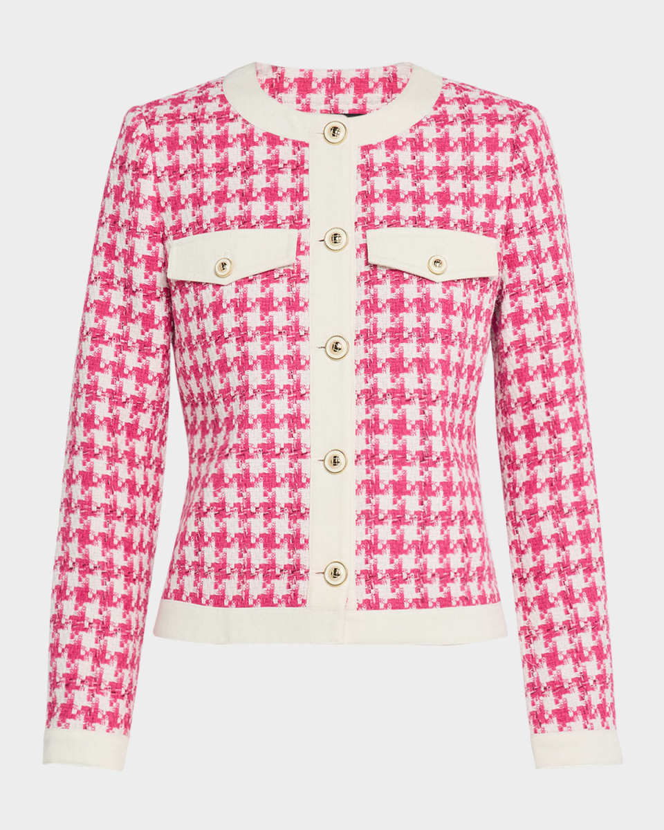 The Farley Houndstooth Tweed Jacket